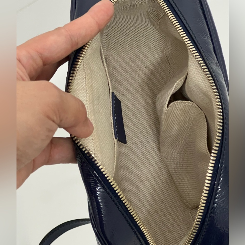 Gucci Blue Patent Soho Disco Bag - Picture 7 of 15